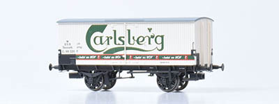 19-DK-872144 - H0 - Kühlwagen ZA 99 520, grünes Logo der DSB, Ep. III